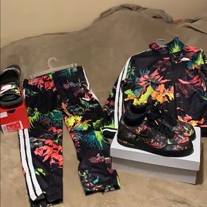 FULL NIKE TRACK SUIT (M) w/ AF1 & Slides (Sz10)